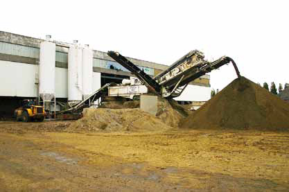 Plateforme de valorisation des déchets issus du BTP en remblais dans le Nord