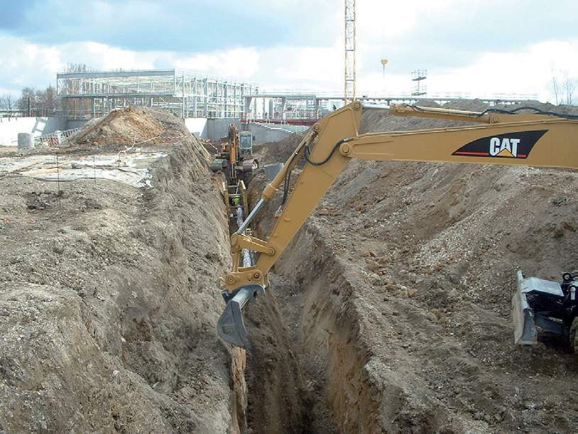 VRD - Pose des réseaux d'alimentation d'un bâtiment industriel dans les Hauts de France
